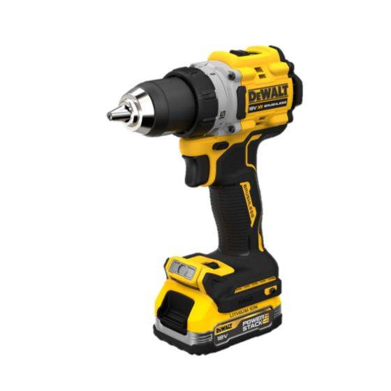 Dewalt DCD805E2T-GB 18V XR Brushless Combi Hammer Drill Driver 2x Compact Powerstack Battery Kit